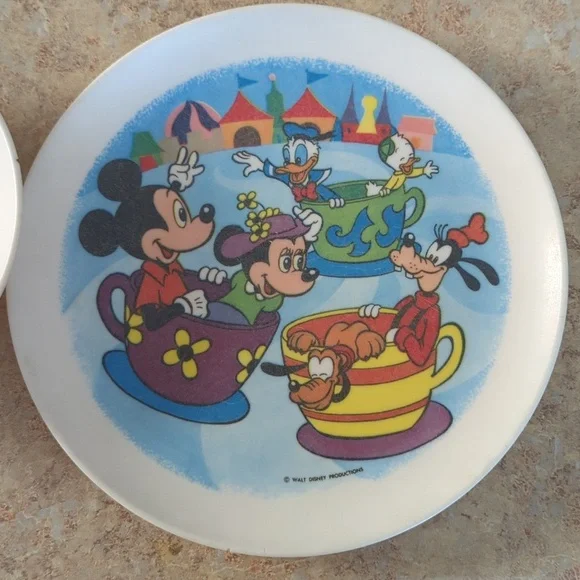 Disney Teacup Ride Plate and Bowl Set - Picture 2 of 6